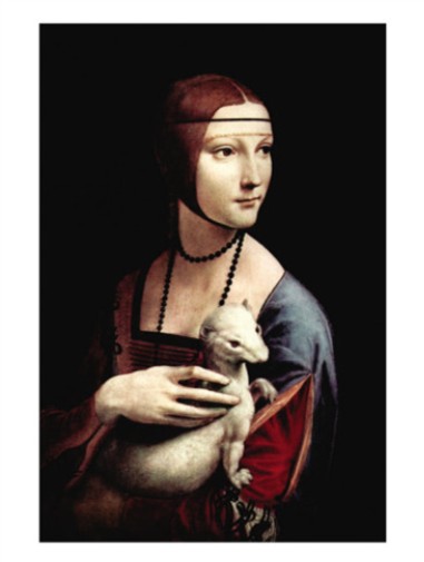 Portrait Of A Lady With An Ermine - Leonardo Da Vinci Painting